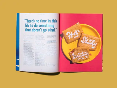 Hot Sticky Virality for Morgenmete Issue 01 editorial editorial design grid layout layout design photography print typography