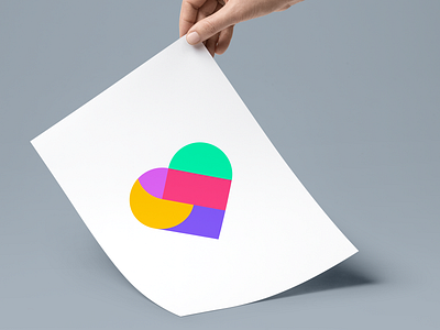 LoveColour / logo mark brand colour colourful heart heart logo icon identity logo logomark love symbol