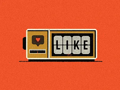 Social Media Clock halftone illustration infographic retro illustration social media texture true grit texture supply