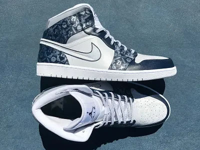 Custom Nike Sneakers air jordan athletics branding college custom shoe design fashion identity lifestyle nike pattern design sneaker design