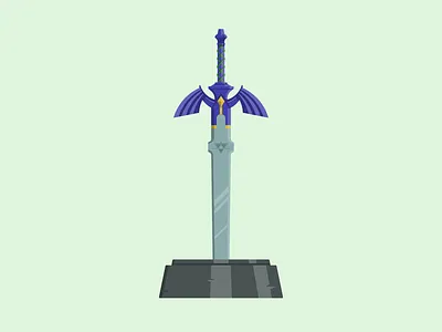 Master Sword gaming illustration master sword nintendo vector zelda