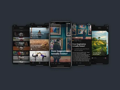 Blogging App Sneak Peek II android app design app design blog design blogger blogging interaction design ios app design socialmedia ui ui ux design ui design uiux uiux design