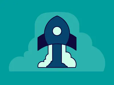 Axis logo icon logo rocketship vector