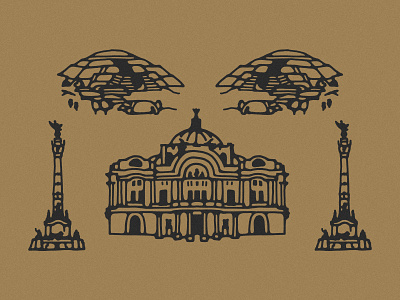 Mexico City handdrawn handdrawn icon icons illustration mexico mexico city mexico city icon mexico icons