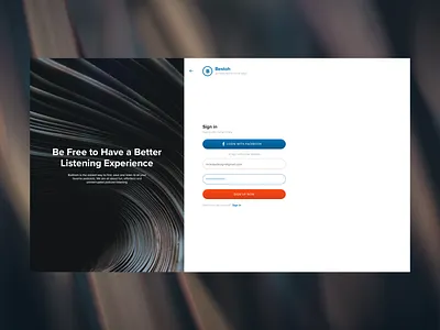 Web Design for Bestoh abstract buttons color design experience facebook interface light log in login modern sign in sign up signin signup ui ux web web design white