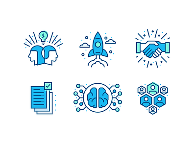 Incubation Illustrations ai artificial intelligence brand found icon illustration incubator launch partnership