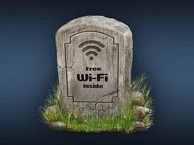 Fee Wi-fi Gravestone dead death funny tomb grave gravel gravestone rest in peace rip tomatoes tomb wi fi wi fi gravestone wireless