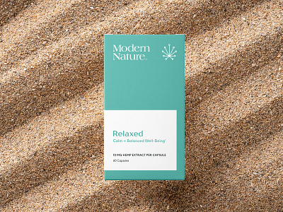 Modern Nature Relaxed Packaging branding cannabis branding cannabis logo cbd hemp logo minimal packaging supplement vitamins