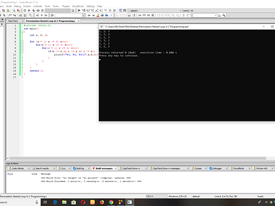 Permutation Nested Loop In C Programming c c porgrammer c programming code program programmer programming