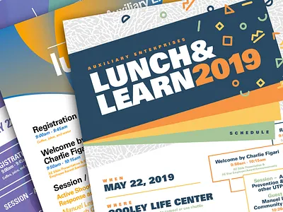 Lunch & Learn corporate design typography