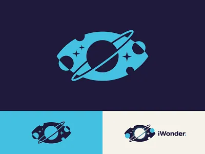 Virtual Reality Space Experience eye logo mark outerspace planet planets saturn science space stars virtual reality vr