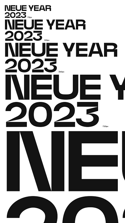 Neue Year 2023 of Neue Power Typeface design font fonts illustration logo type type design typeface typography ui