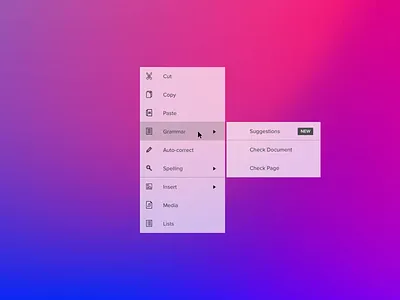 Day 27 - Dropdown/Context Menu context menu dailyui dailyui027 dailyuichallenge