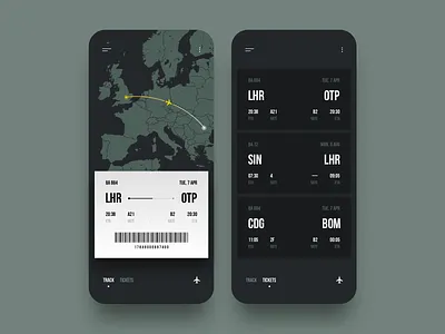 Flight Tracker app clean design flight fly graphic design icon illustration interface ios minimal mobile sketch ticket tracker type typography ui ux web