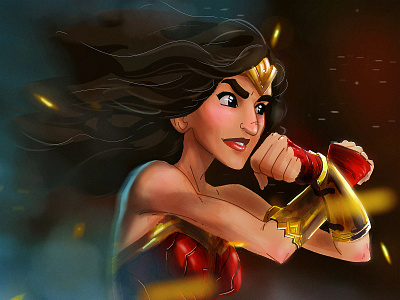 WONDER WOMAN :D art dccomics fanart guiisccher illustration wonder wonder woman wonderwoman