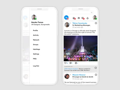 LinkedIn Mobile app ui ios iphone linkedin mobile ui ux