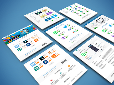 Worktime Marketplace page app app branding chat app design flat icon landing landing page skecth ui ux web website