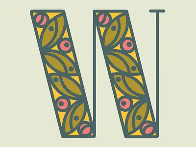Letter W 36 days of type bold branding colorful digital art elegant floral geometric good type graphic lettering logo minimal monogram monoline nordic scandinavian type type design typography