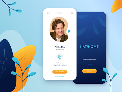 Daily UI Challenge | User Profile app apple daily 100 challenge daily006 dailyui design illustration nature naturopath profile ui ui design user profile userprofile uxui vector