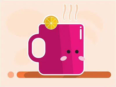 Glass Kawaii with Ginger and Lemon character design illustration kawaii simple
