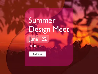 Summer Design Meet - Webkul Dribbble MeetUp background color design design meet design meetup meetup summer design meetup webkul webkul design meetup