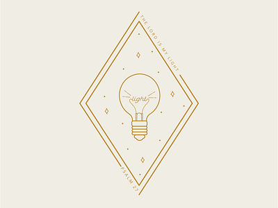 Psalm 27 line art simple simplicity vector