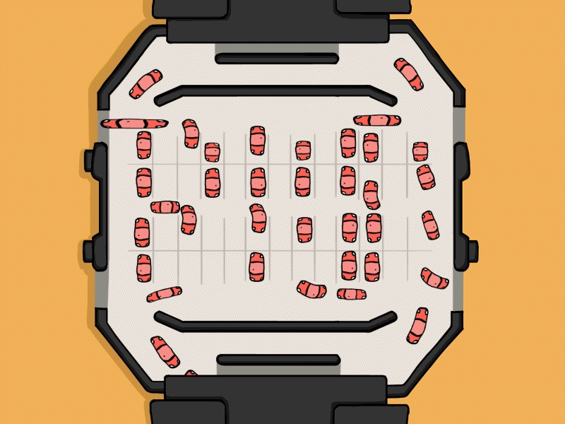 Rush hour after effects car casio cel cell cellanimation frame by frame rasmotion rush traffic watch