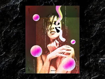 The woman with texture art colorful concept poster a day poster design posters textures visual woman