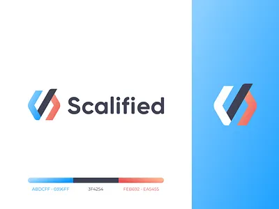 Logo Concept for Coders Team blue brand branding branding design code coders gradient gradient icon graphic logo logo design logotype mark orange slash team vector