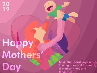 Mothers Day 2019 design illustration vector