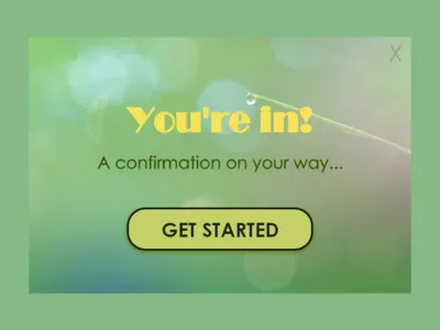 Daily UI Challenge 16: Pop-Up / Overlay 100 day challenge adobexd calm confirmation crisp dailyui design fresh modern overlay popup spring summer ui ux web