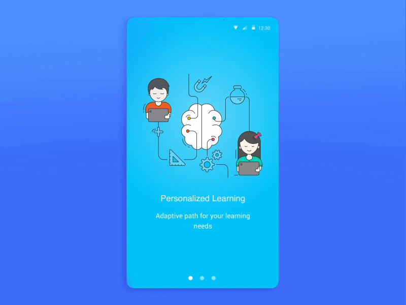 Onboarding Carousel after effects byjus carousel design education educational illustration onboarding screen onboarding ui ui ui animation user interface design ux