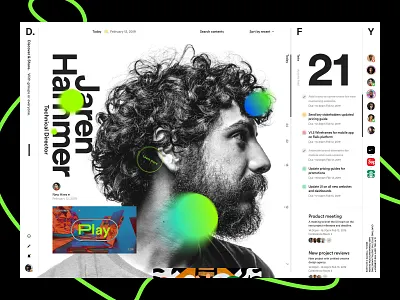 Board. concept board concept culture dashboad design feed green headline news sketch task teamwork ui