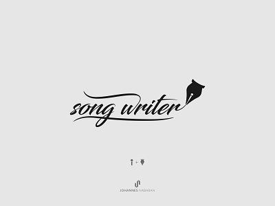 Songwriter Logo Concept calligraphy design dribbble graphic design indonesia logo logo design logo idea logogram logotype typography