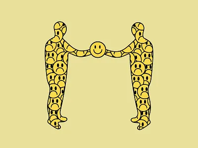 True Love design drawing graphic design happiness happy illo illustration illustrator love sad sadness true love