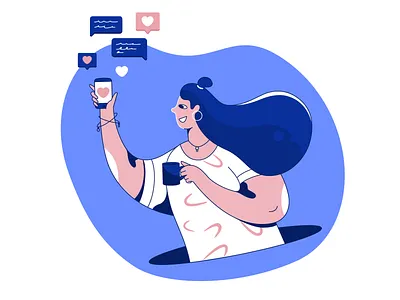 Like! Like! Like! 2d design app illustration character character design commets design designer flat illustration interface illustration like likes magazine illustration motion smartphone ui ui design ui illustration vector web illustration