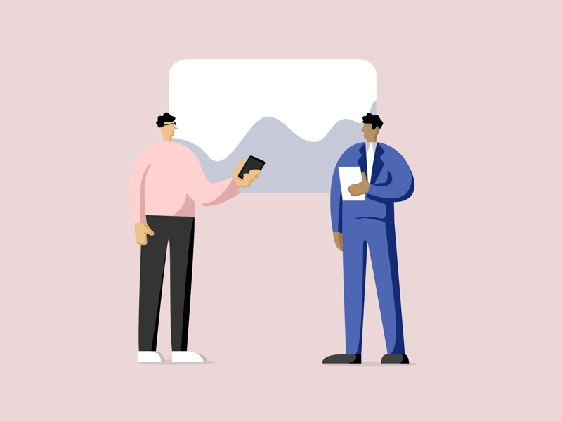 Stand-up meeting animation art character animation design icon illustration illustrator minimal motiongraphics photoshop vector web website