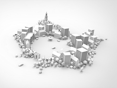 CITY 3d 3d art 3d modeling city design illustration modeling rendering
