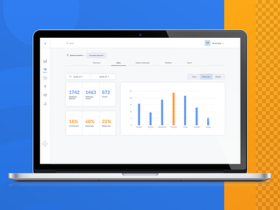 OCMP — Omni Channel Marketing Platform analytic data illustration infographic interface managament marketing ui web app wifi
