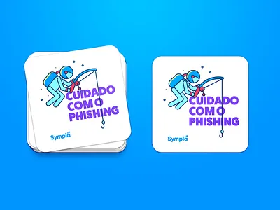 Phishing astronaut astronomy design illustration illustrator phishing sympla vector