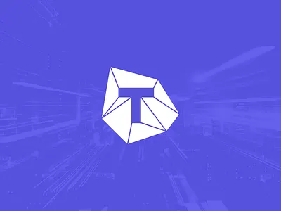 Telrock Logo Mark blue branding blue logo branding finance logo fintech fintech branding fintech logo illustration logo rock software logo vector