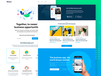 App landing page business app landing page marketing page mobile app website