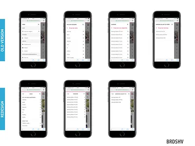 Smartphonehoesjes.nl | Redesign Sidebar Menu adobe xd ui visual design