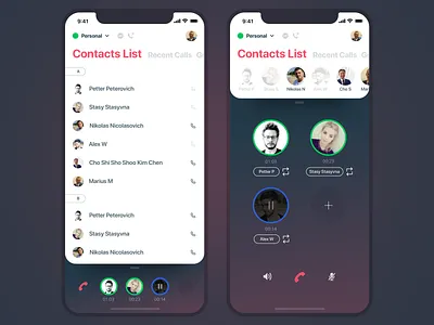 App Redesign app design call flat interface mobile rebuild redesign ux