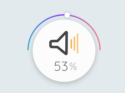 Volume control UI clean design concept design design icon illustration minimalism simple sketchapp ui uxdesign vector volume control