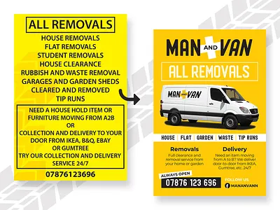 Branding - before and after ad design advert advertisement branding branding design logo logo design print print design van vehicle vehicle design vehicle wrap