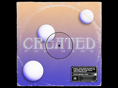 Created For More album album art album cover album design chrome chrome type church church design texture vinyl vinyl cover