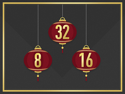 Lunar New Year number lamps chinese lamps lunar new year numbers paper