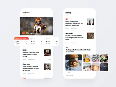 Progressive Web App (PWA) - Yahoo.com app colors food mobile ui mobile ux mobile web news newsfeed progressive web app pwa sports ui user experience user interaction user interface ux web webapps website yahoo
