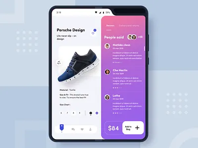 galaxy fold animation app branding design fold galaxy gallery 1988 illustration ios iphone mobile nice100 ps she space sudhan typography vector
